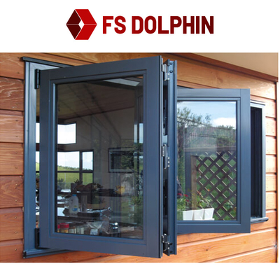 Waterproof Aluminum Casement Window Double Glazed Tilt And Turn Window