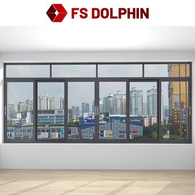 Double Glazed Aluminum Sliding Window Horizontal Opening For Hotel Residential Apartment