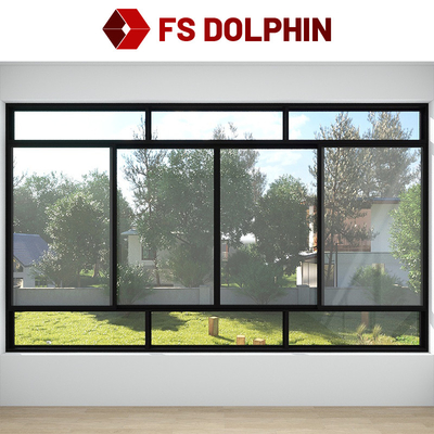 Double Glazed Aluminum Sliding Window Horizontal Opening For Hotel Residential Apartment