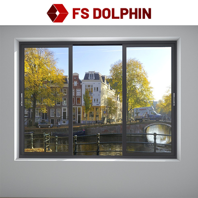Soundproof Aluminum Sliding Window Thermally Broken Aluminium Double Glazed Windows
