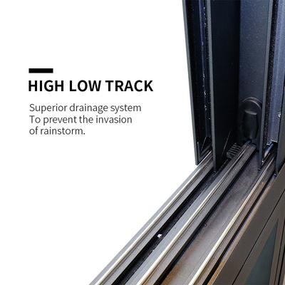 Aluminum Glass Sliding Window For Villa , Horizontal Aluminum Profile Sliding Windows