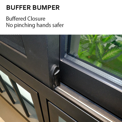 Aluminum Glass Sliding Window For Villa , Horizontal Aluminum Profile Sliding Windows