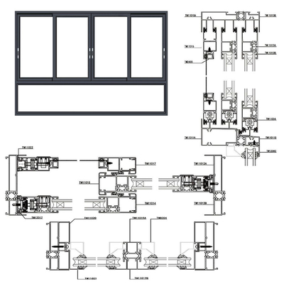 DOLPHIN Sliding Door Interior With Sliding Window Design Sliding Windows