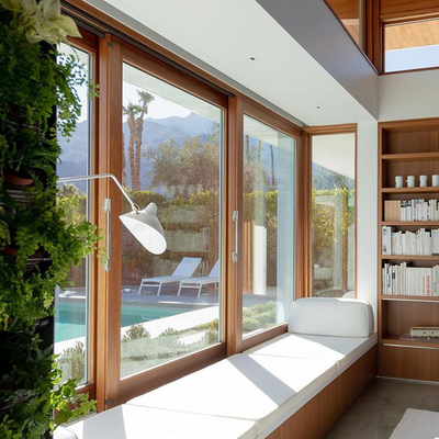 Modern House Aluminium Frame Sliding Window Insect Control Sliding Balcony Window