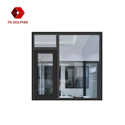 Anti Scratch Aluminum Casement Window Double Glazed Size Customized