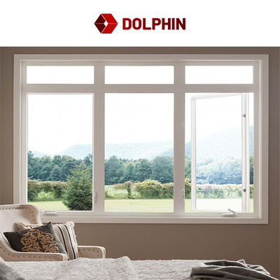 Thermal Break Aluminum Casement Window Double Toughened Glass Aluminum Windows
