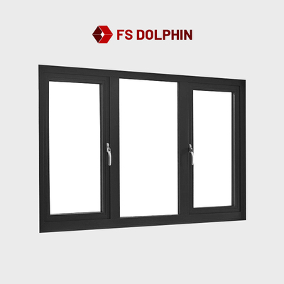 Villa Double Glazed Aluminium Window Hurricane Proof Aluminum Casement Window
