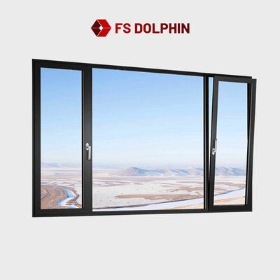 Villa Double Glazed Aluminium Window Hurricane Proof Aluminum Casement Window