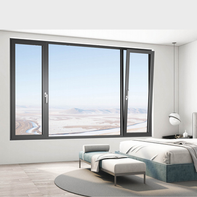 Standard AS2047 Aluminum Frame Casement Window Double Glazed Louver Curtain