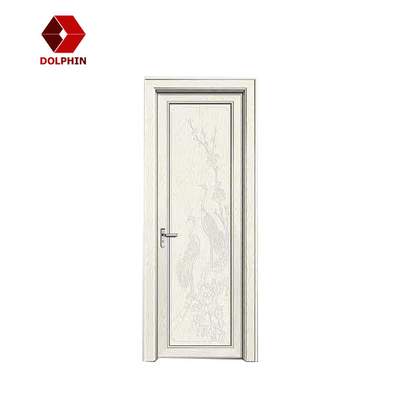 Swing Aluminium Profile Door Toilet Bathroom Kitchen Customized Tempered Glass Casement Door