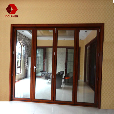 Top Windows Aluminium Folding Door , Aluminum Double Glass Bifold Door