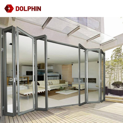 Factory Direct Shop Windows Aluminum Folding Window Vertical Bi-Fold Window For Sale