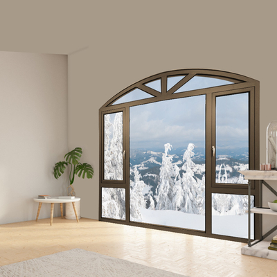 OEM Hot Sell Aluminum Casement Window French Kitchen Grille Window White for Home Hotel