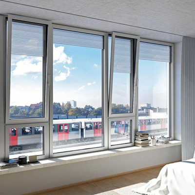 DOLPHIN Aluminum Factory Window And Door Villas Prefab Houses Modern Tilt And Turn Window