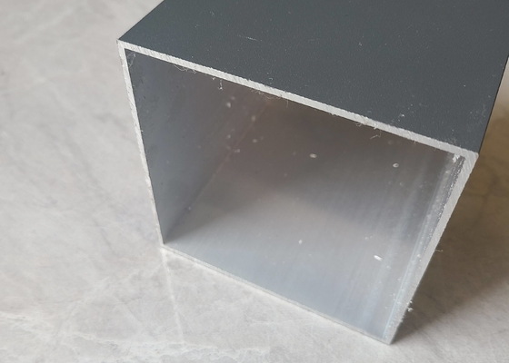 Square Section Aluminium Tube Profiles Electrophoretic Coating