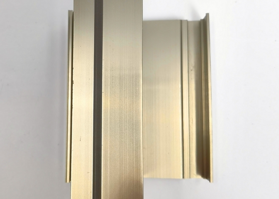 DIN AAMA Aluminium Casement Door Profiles Electrophoresis