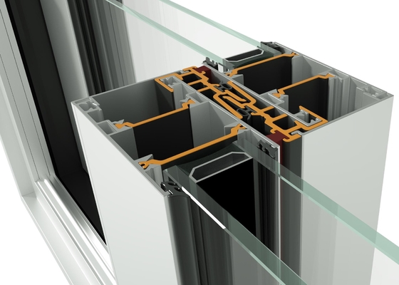 Anodized Aluminum Window Frame Extrusions White Furniture Decoration