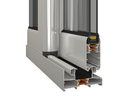 Anodized Aluminum Window Frame Extrusions White Furniture Decoration