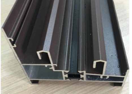 Champagne Anodizing Aluminium Sliding Window Profile Sound Insulation