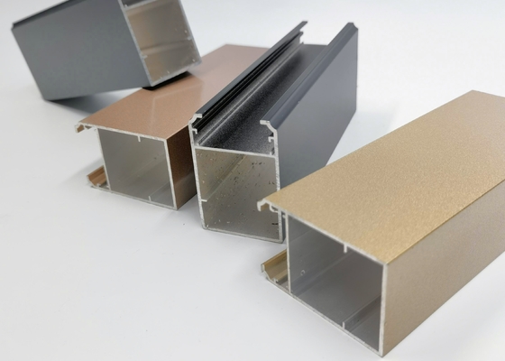6m Sliding Window Aluminium Profile 6000 Series Temper Flat Color
