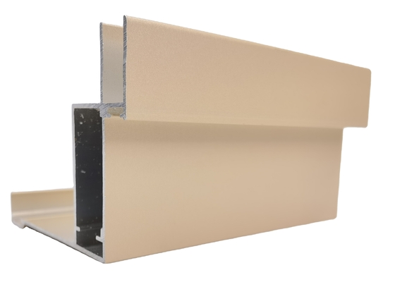 Champagne Aluminium Window Profiles 6000 Series anti Corrosion