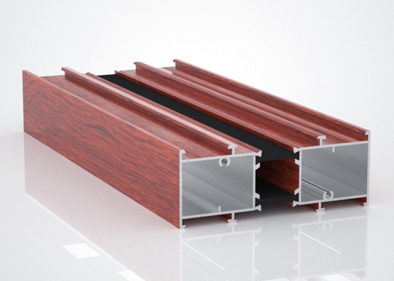 T5 Aluminium Window Extrusion Profiles Thermal Break Square Tube Profile