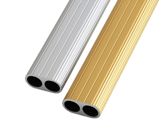 Anodizing 6063 T5 Aluminum Extruded Profile For Wardrobe Alkali Resistance