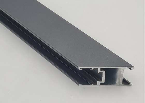 Silver Electrophoresis Aluminium Channel Profiles For Advertising / Exhibition