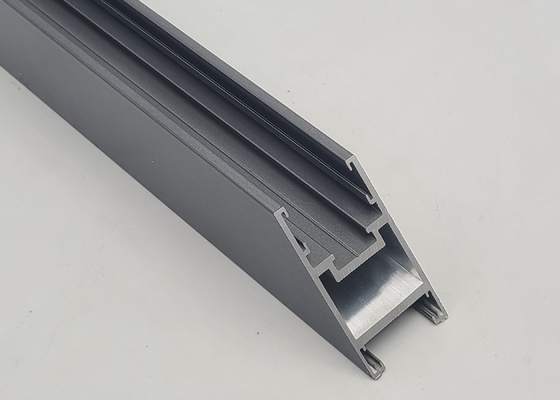 Silver Electrophoresis Aluminium Channel Profiles For Advertising / Exhibition