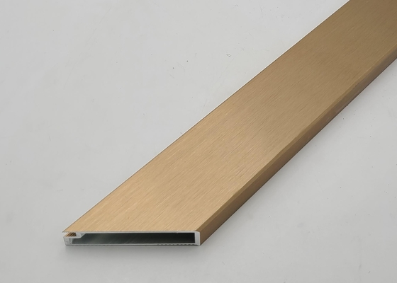 6060 Aluminum Extrusion Decorative Frame For Wine Cabinet Golden