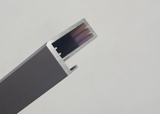Anodized Aluminium Wardrobe Profiles For Wine Cabinet Grey Decorative Frame