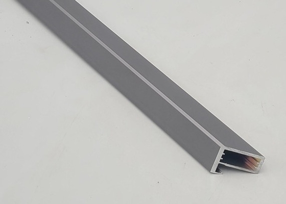 Anodized Aluminium Wardrobe Profiles For Wine Cabinet Grey Decorative Frame