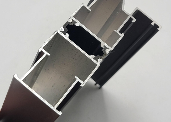6063 6061 Aluminium Folding Door Profiles Powder Coated