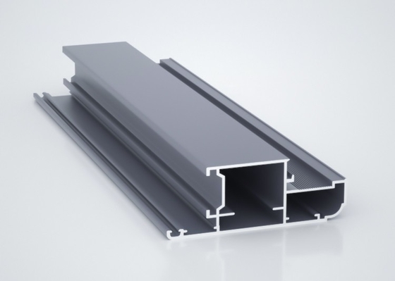 Casement Window Profile Powder Coated Aluminium Door Profiles Green / Grey For Decorations Accessories
