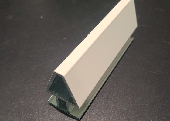 White Square Aluminium Casement Door Round Aluminium Extrusion