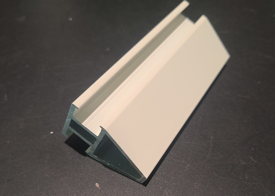 White Square Aluminium Casement Door Round Aluminium Extrusion