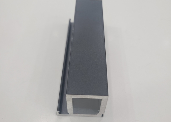 Grey / Black Aluminum Alloy Extrusion Profile For Equipment Frame