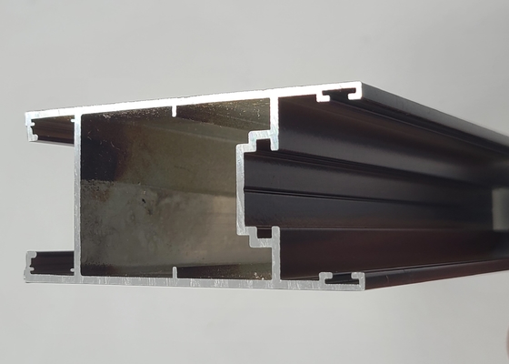 Black Powder Coated Anodized Aluminium Door Profiles For Roller Shutter Louver