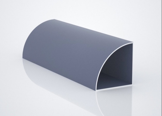 6000 Aluminium Tube Profiles Anodizing Grey For Hotel Villa Apartment
