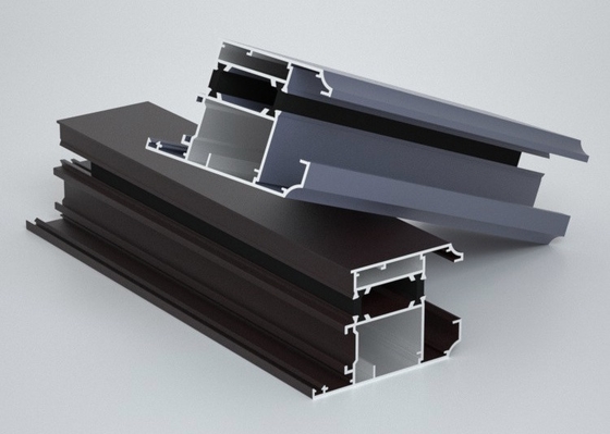 Bronze Aluminium Window Profiles Windproof For Hotel Villa Apartment