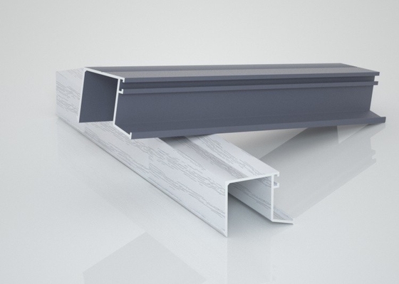 Anti Theft T5 Aluminium Window Profiles Heat Insulation Energy Saving