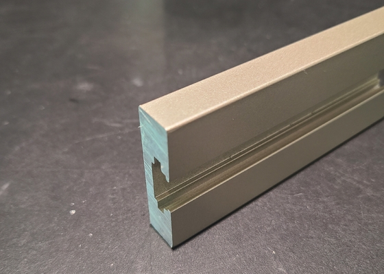 OEM / ODM Aluminium Edge Profile Modular Kitchen Aluminium Profile Glass Shutters