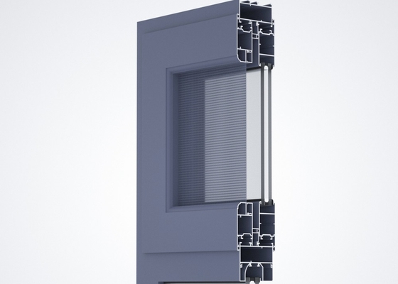 Aluminum Casement Window Profile 65 Window Yarn Integration Screen Profile