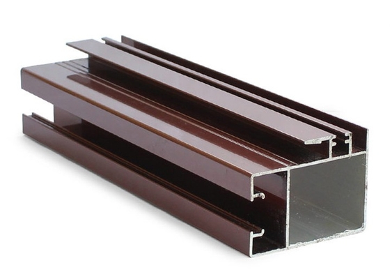 6063 6m Powder Coated Aluminium Frame Cabinet Handle Section