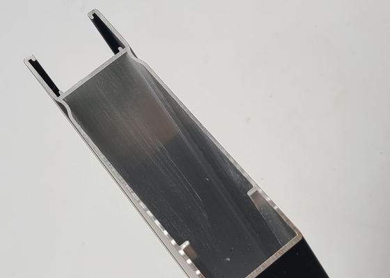 Flat Anodized 6063A Aluminum Extruded Profile For Glass Sliding Door