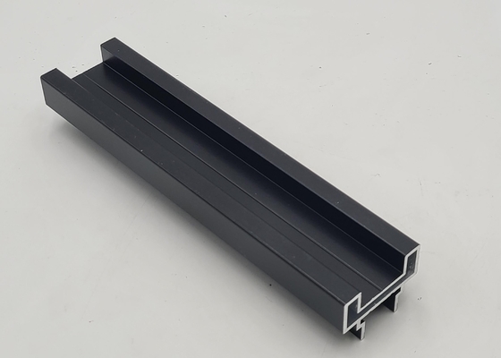 High Glossy 6063 T8 Aluminum Extruded Profile Wood Grain Surface