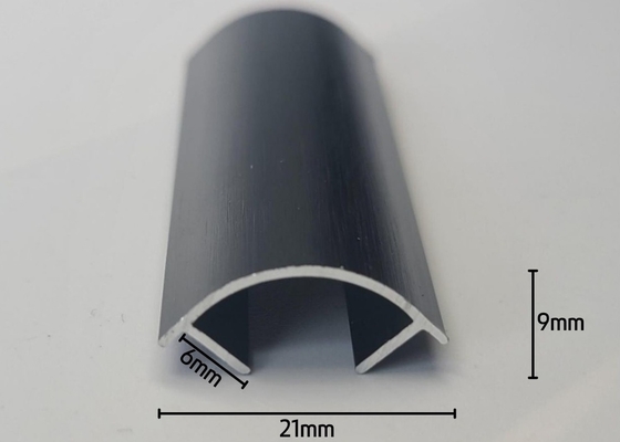 6060 6061 Aluminium Glass Door Profiles Silver Anodized Powder Coated