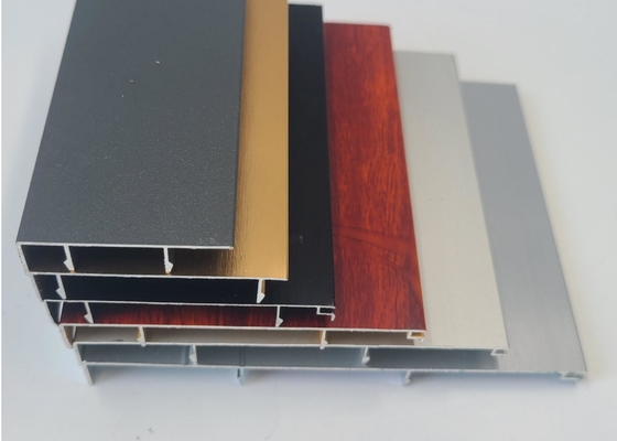 Anti Shedding 6063 6063A Aluminum Door Frame Profile Powder Coated