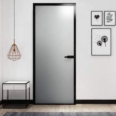 Wood Grain Aluminium Casement Door Aluminum Flush Casement Doors