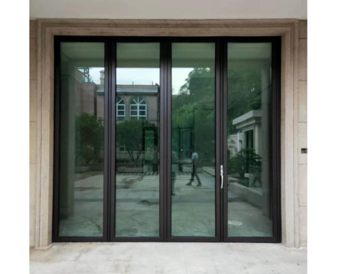 T5 White Aluminium Folding Door Aluminum Bifold Multi Fold Patio Door